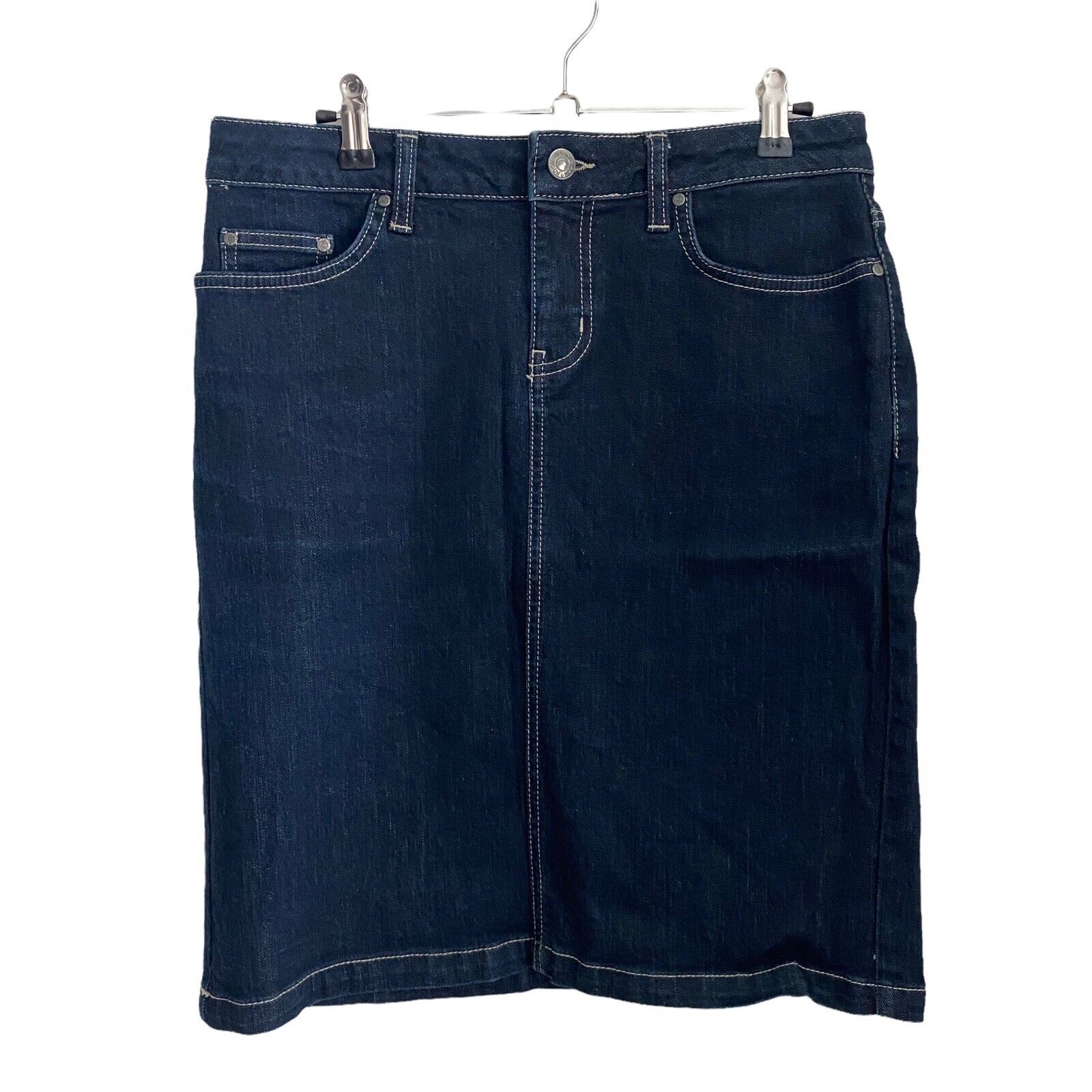 Noom Medium Jana Skirt Dark Wash Denim Jean Pencil New Urban Mood